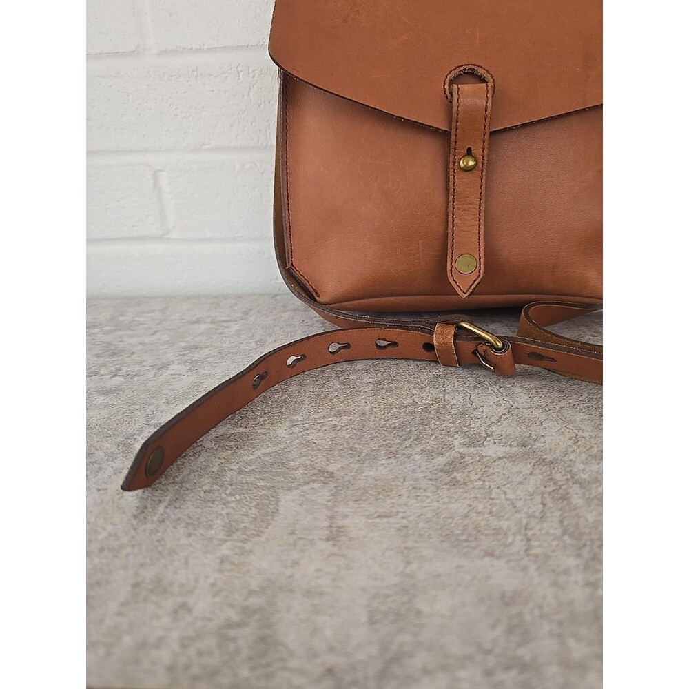 Madewell Brisbane Brown Tan Leather Crossbody Shoulder Bag Purse - Picture 5 of 14